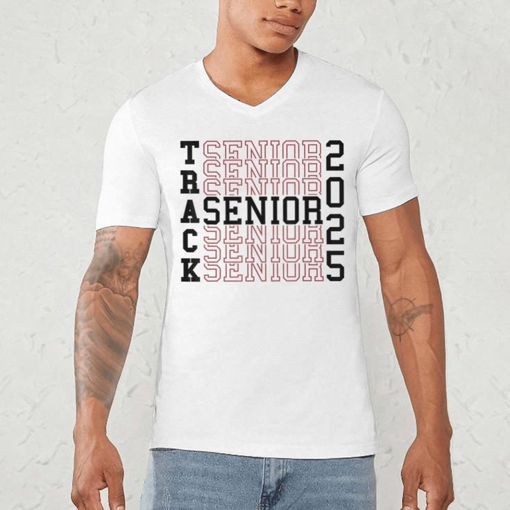 Track Senior Night Track Senior 2025 Graduation 60 Men's V-Neck T-Shirt