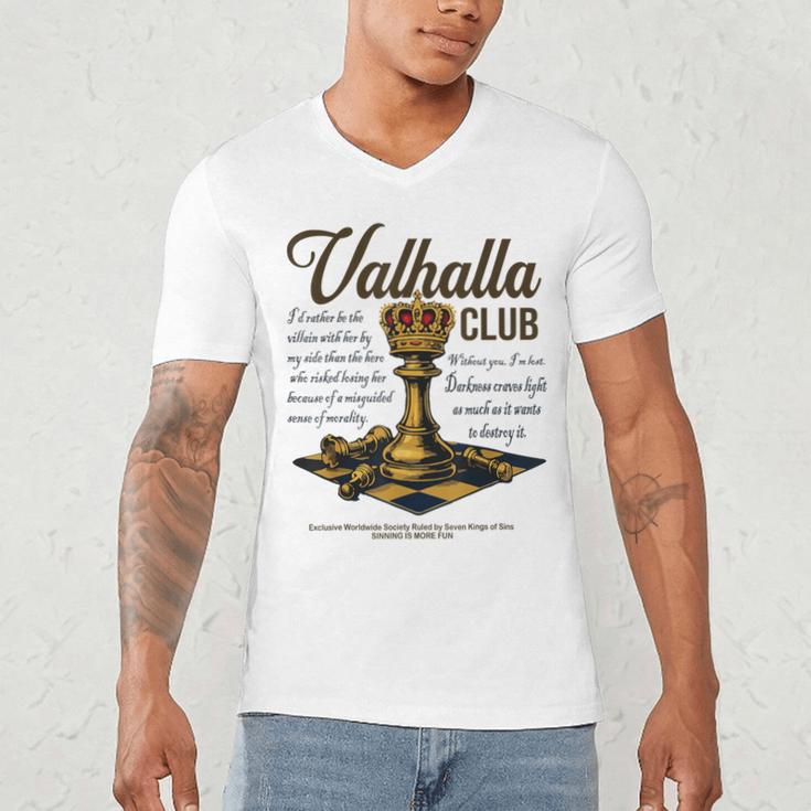 Valhalla Club Vintage Twisted Kings Sin Ana Book Love Alex Men's V-Neck T-Shirt Valhalla Club Vintage Twisted Kings Sin Ana Book Love Alex Men's V-Neck T-Shirt