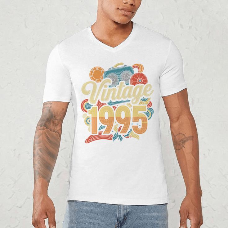 Vintage 1995 Retro Classic 90s Nostalgia Throwback Vibe Premium Tri-Blend Men's V-Neck T-Shirt Vintage 1995 Retro Classic 90s Nostalgia Throwback Vibe Premium Tri-Blend Men's V-Neck T-Shirt
