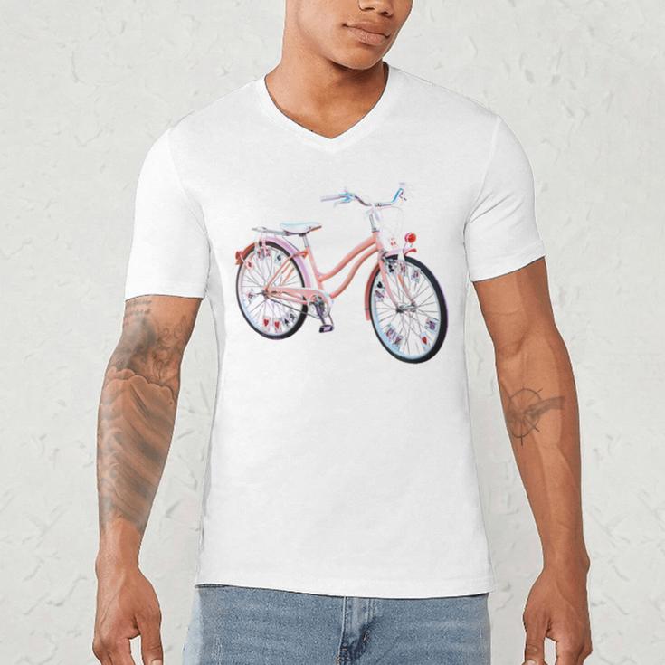 Vintage Bicycle With Playing Cards Nostalgia Premium Tri-Blend Men's V-Neck T-Shirt Vintage Bicycle With Playing Cards Nostalgia Premium Tri-Blend Men's V-Neck T-Shirt