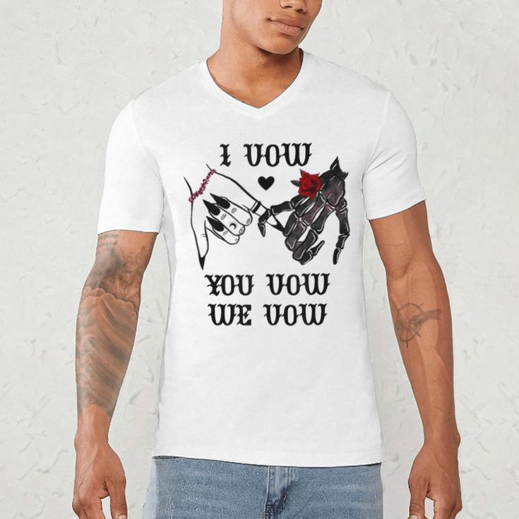 I Vow You Vow We Vow Merch Dark Romance Smutty Book Smutt Men's V-Neck T-Shirt
