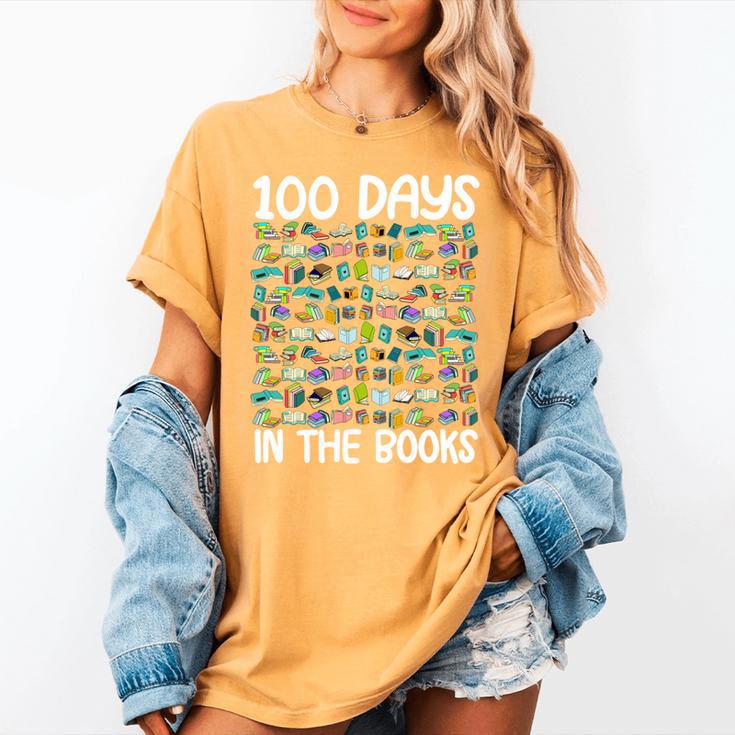 100 Days In The Books English Reading Teacher 100th Day Kids Women's Comfort Colors T-Shirt 100 Days In The Books English Reading Teacher 100th Day Kids Women's Comfort Colors T-Shirt