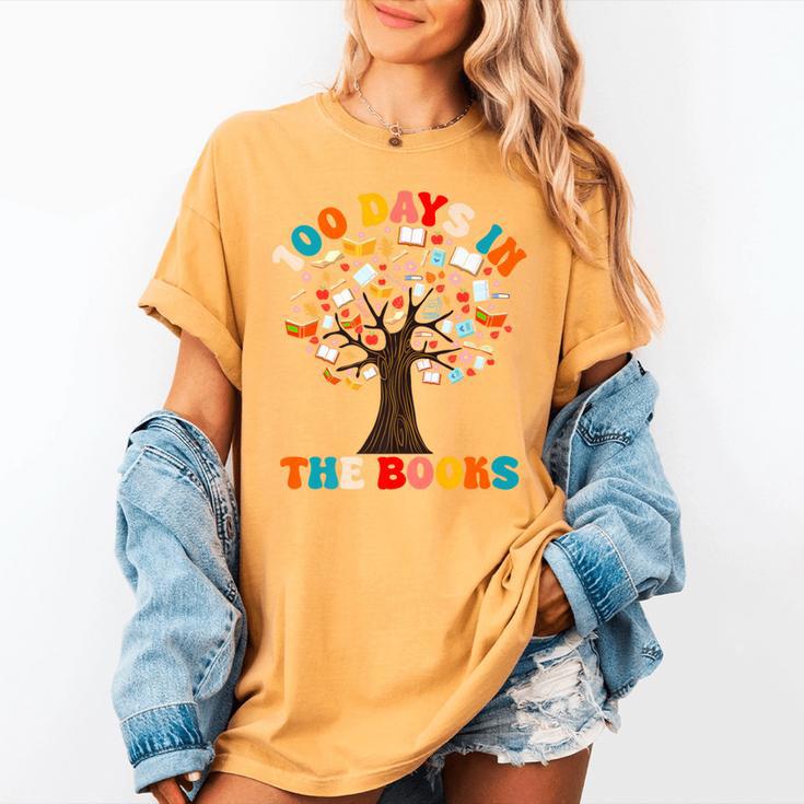100 Days In The Books Reading Teacher 100th Day Of School Premium Women's Comfort Colors T-Shirt 100 Days In The Books Reading Teacher 100th Day Of School Premium Women's Comfort Colors T-Shirt