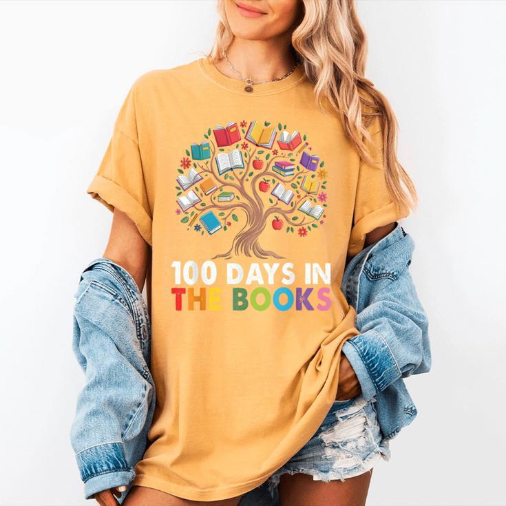 100 Days In The Books Reading Teachers Librarians School Women's Comfort Colors T-Shirt 100 Days In The Books Reading Teachers Librarians School Women's Comfort Colors T-Shirt