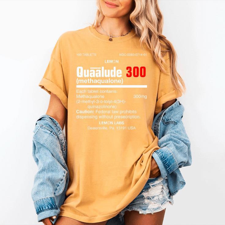 1970's Lemon Labs Quaalude 300 Label Reproduction Nostalgia Premium Tri-Blend Women's Comfort Colors T-Shirt