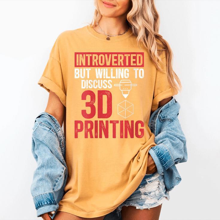 3D Printer Introvert 3D Printing Women's Comfort Colors T-Shirt 3D Printer Introvert 3D Printing Women's Comfort Colors T-Shirt
