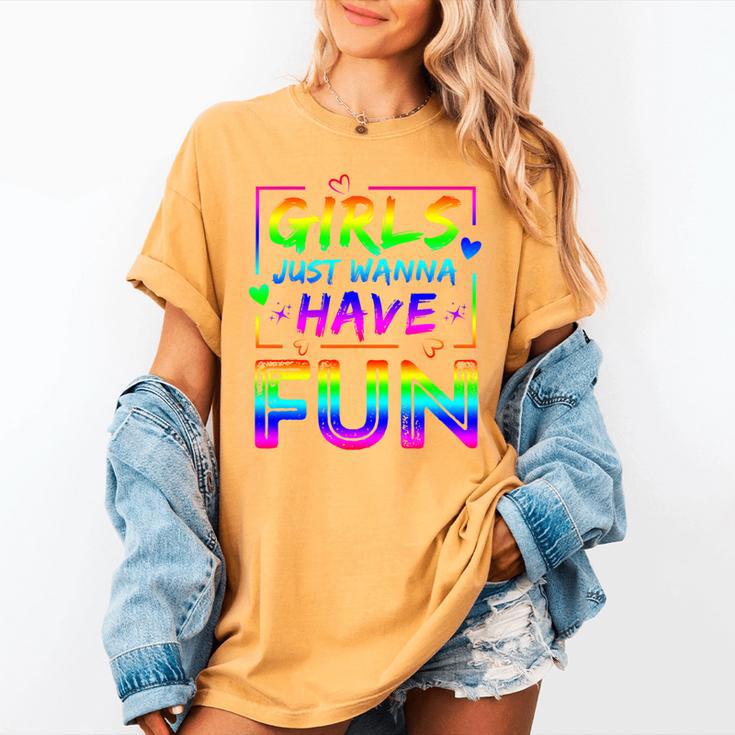 80's Girls Just Wanna Have Fun Nostalgia 1980s Style Premium Tri-Blend Women's Comfort Colors T-Shirt