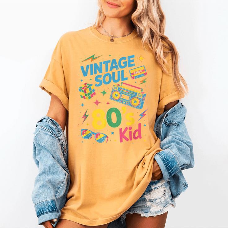 80’s Kid Nostalgia Retro Music Lover Retro 1980s Throwback Women's Comfort Colors T-Shirt