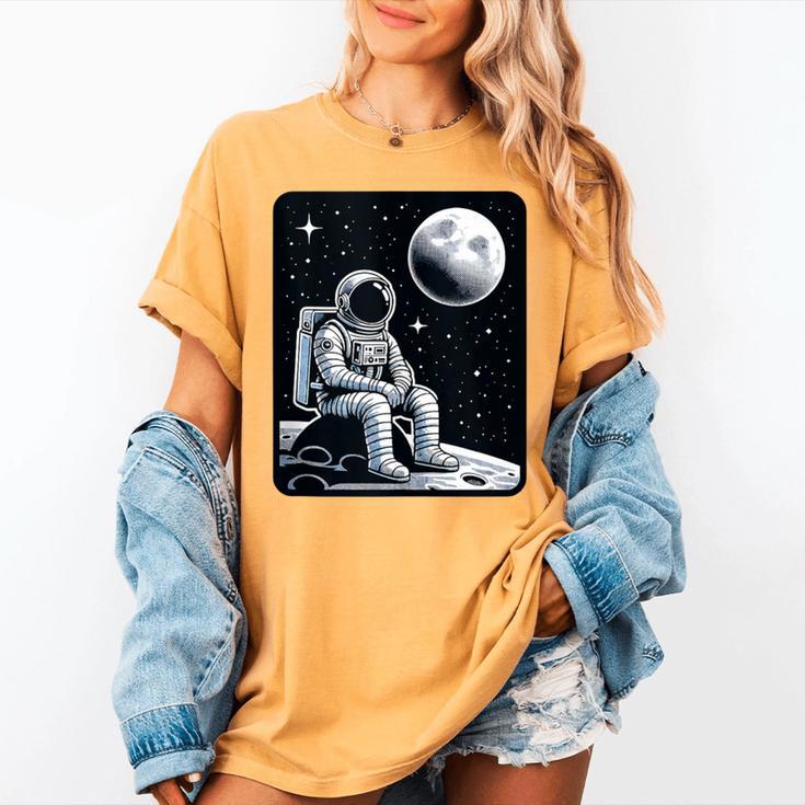 Aesthetic Spaceman Astronaut On The Moon Space Introvert Women's Comfort Colors T-Shirt Aesthetic Spaceman Astronaut On The Moon Space Introvert Women's Comfort Colors T-Shirt