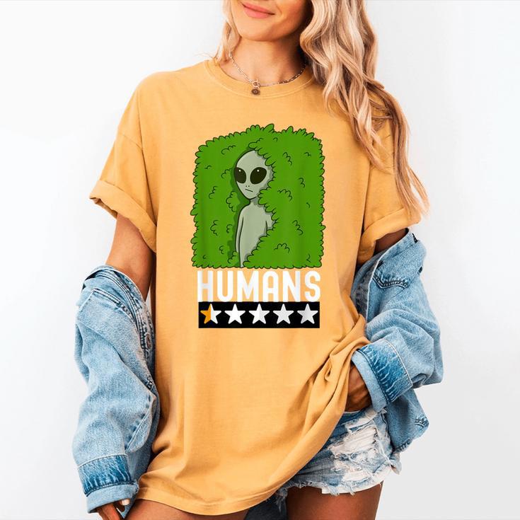Alien Avoids Humans Sarcastic Introvert Humor Women's Comfort Colors T-Shirt