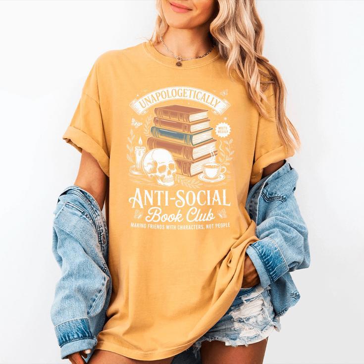 Anti-Social Book Club Reader Books & Coffee Dark Academia Premium Tri-Blend Women's Comfort Colors T-Shirt Anti-Social Book Club Reader Books & Coffee Dark Academia Premium Tri-Blend Women's Comfort Colors T-Shirt