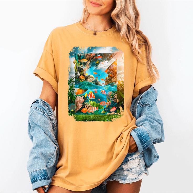 Aqua In The Skies Frutiger Aero Women's Comfort Colors T-Shirt Aqua In The Skies Frutiger Aero Women's Comfort Colors T-Shirt