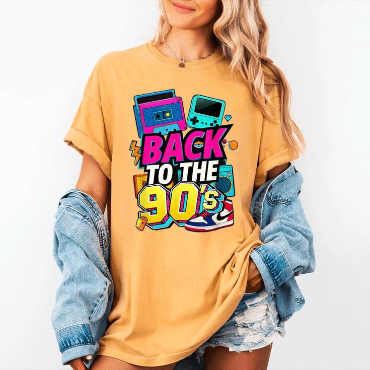 Back To The 90s Nostalgia Cassette Game Console Boombox Women's Comfort Colors T-Shirt Back To The 90s Nostalgia Cassette Game Console Boombox Women's Comfort Colors T-Shirt