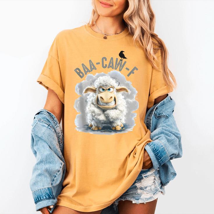 Back Off – Sheep Baa Crow Caw Pun For Introverts Women's Comfort Colors T-Shirt Back Off – Sheep Baa Crow Caw Pun For Introverts Women's Comfort Colors T-Shirt