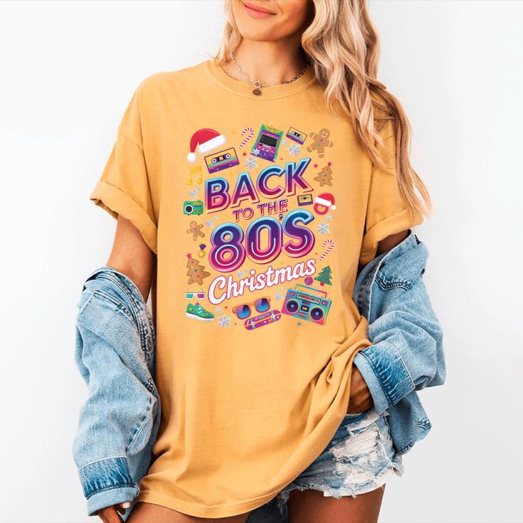 Back To-The 80 s Christmas Retro Cassette Boombox Nostalgia Women's Comfort Colors T-Shirt