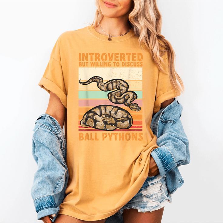 Ball Python Snake Introvert Ball Python Women's Comfort Colors T-Shirt Ball Python Snake Introvert Ball Python Women's Comfort Colors T-Shirt