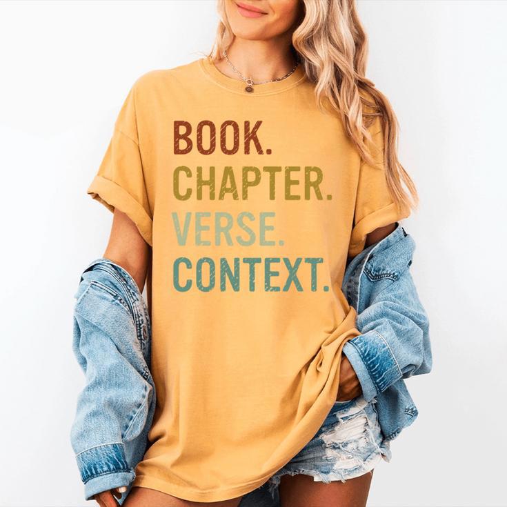 Book Chapter Verse Christian Bible Reformed Theology Women's Comfort Colors T-Shirt