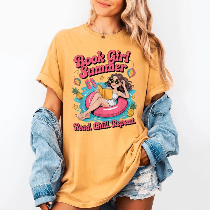 Book Girl Summer Beach Vacation Book Lover Women's Comfort Colors T-Shirt