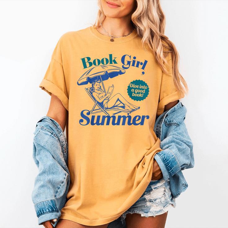 Book Girl Summer Bookish Beach Women's Comfort Colors T-Shirt