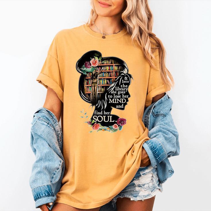 Book Reading Bookworm Book Lover Women Kids Girls Librarian Premium Women's Comfort Colors T-Shirt