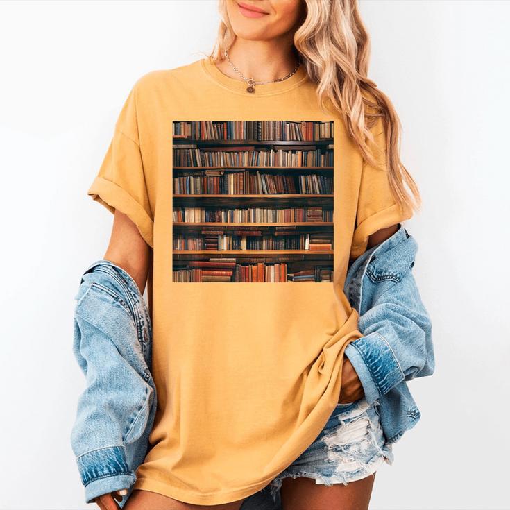 Book Book Shelves Library Women's Comfort Colors T-Shirt Book Book Shelves Library Women's Comfort Colors T-Shirt