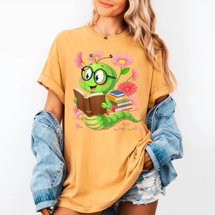 Book Worm Costume World Book Day Cute Kawaii Worm Reading Women's Comfort Colors T-Shirt Book Worm Costume World Book Day Cute Kawaii Worm Reading Women's Comfort Colors T-Shirt