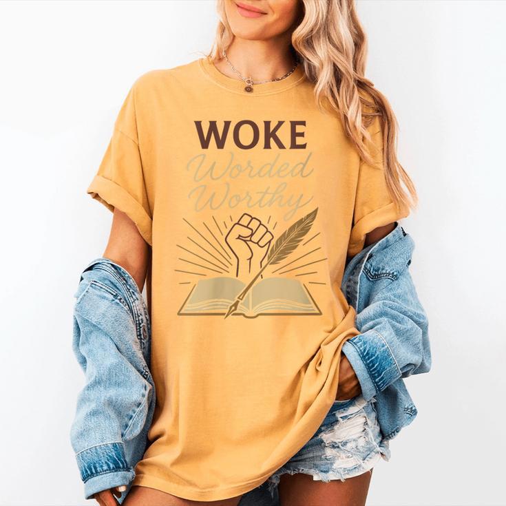 And Booked Afro Literary Pride Book Club Culture Women's Comfort Colors T-Shirt