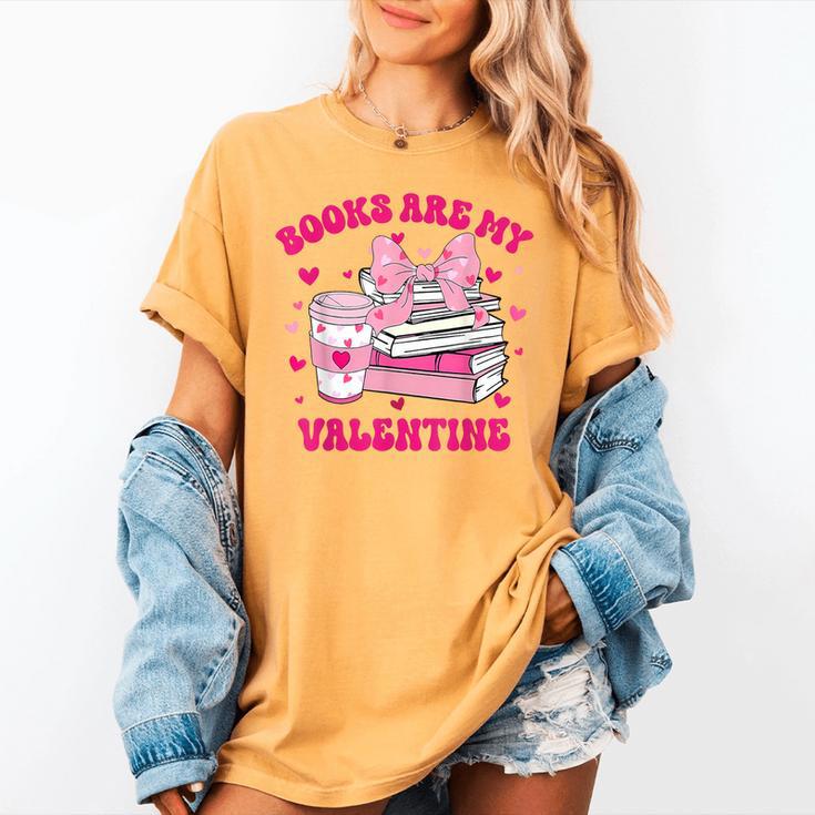 All Booked For Valentines Book Reading Coquette Bow Women's Comfort Colors T-Shirt