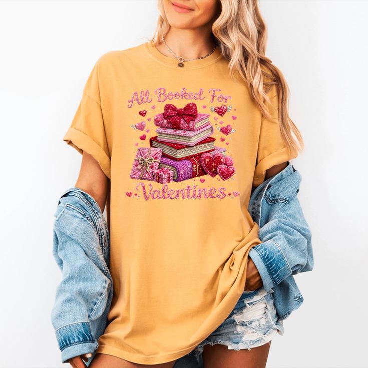 All Booked Valentine's Girly Teacher Coquette Love Women's Comfort Colors T-Shirt All Booked Valentine's Girly Teacher Coquette Love Women's Comfort Colors T-Shirt