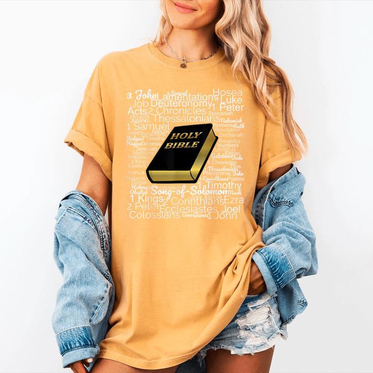 Books Of The Bible Women's Comfort Colors T-Shirt