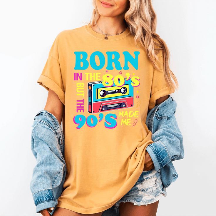 Born In The 80's But 90's Made Me Nostalgia Cassette Tape Premium Tri-Blend Women's Comfort Colors T-Shirt