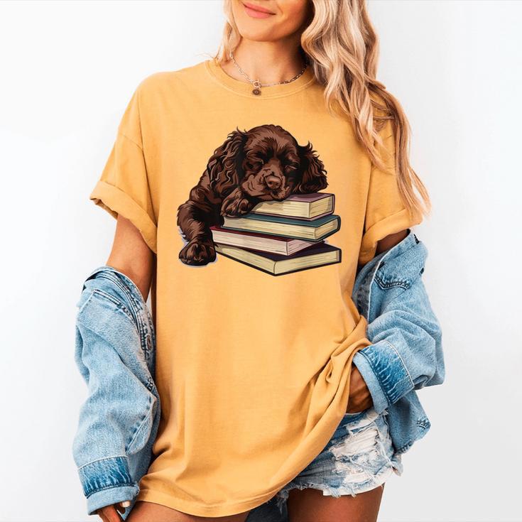 Boykin Spaniel Books Dog Breed Graphic Women's Comfort Colors T-Shirt