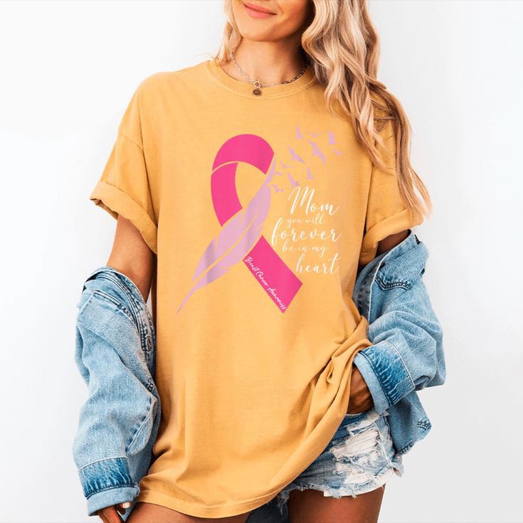 Breast Cancer Awareness In Memory Of Mom Butterfly Pink Women's Comfort Colors T-Shirt Breast Cancer Awareness In Memory Of Mom Butterfly Pink Women's Comfort Colors T-Shirt