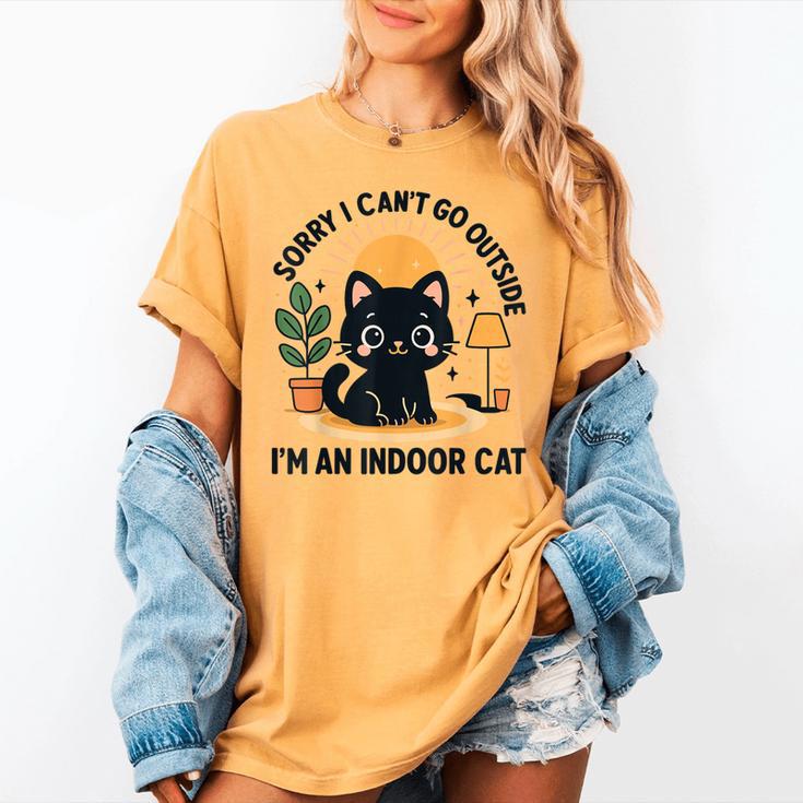 Cat Shirt Introvert Sorry I Can’t Go I’m An Indoor Cat Women's Comfort Colors T-Shirt Cat Shirt Introvert Sorry I Can’t Go I’m An Indoor Cat Women's Comfort Colors T-Shirt
