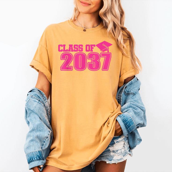 Class Of 2037 Pink Girls Growing Up School Memory Graduation Women's Comfort Colors T-Shirt Class Of 2037 Pink Girls Growing Up School Memory Graduation Women's Comfort Colors T-Shirt