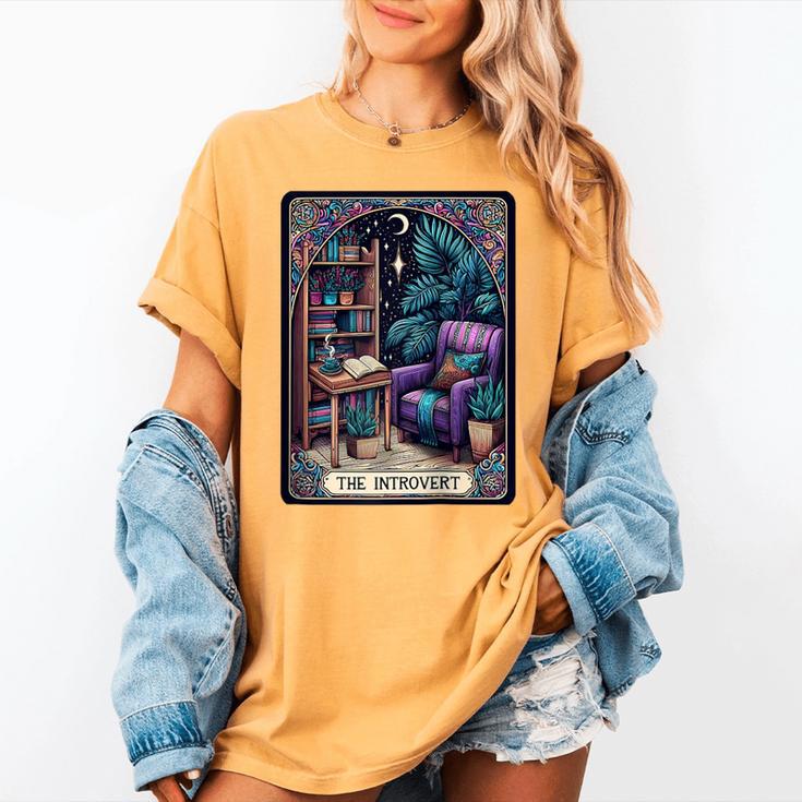 Color Graphic The Introvert Tarot Card Raglan Baseball Tee Women's Comfort Colors T-Shirt Color Graphic The Introvert Tarot Card Raglan Baseball Tee Women's Comfort Colors T-Shirt