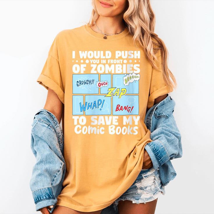 Comics Collecting Book Collector Guide Comics Lover Women's Comfort Colors T-Shirt