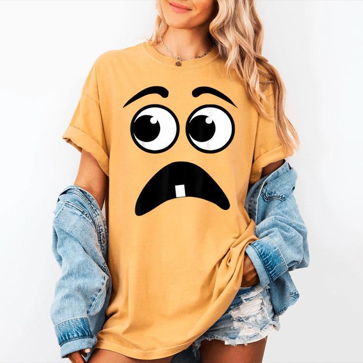 Creepy Face Carrot Halloween Book Character Costume Women's Comfort Colors T-Shirt