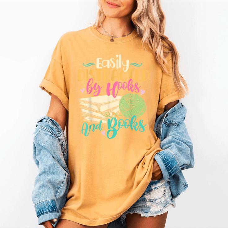 Crochet And Reading Crocheter Bookish Crocheting Book Lover Women's Comfort Colors T-Shirt Crochet And Reading Crocheter Bookish Crocheting Book Lover Women's Comfort Colors T-Shirt