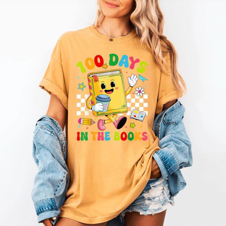 Cute 100 Days In The Books Groovy Boy Girl Teacher Women's Comfort Colors T-Shirt