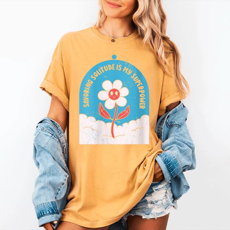 Cute Introvert Shy Teen Anti-Social Inner Strength Women's Comfort Colors T-Shirt