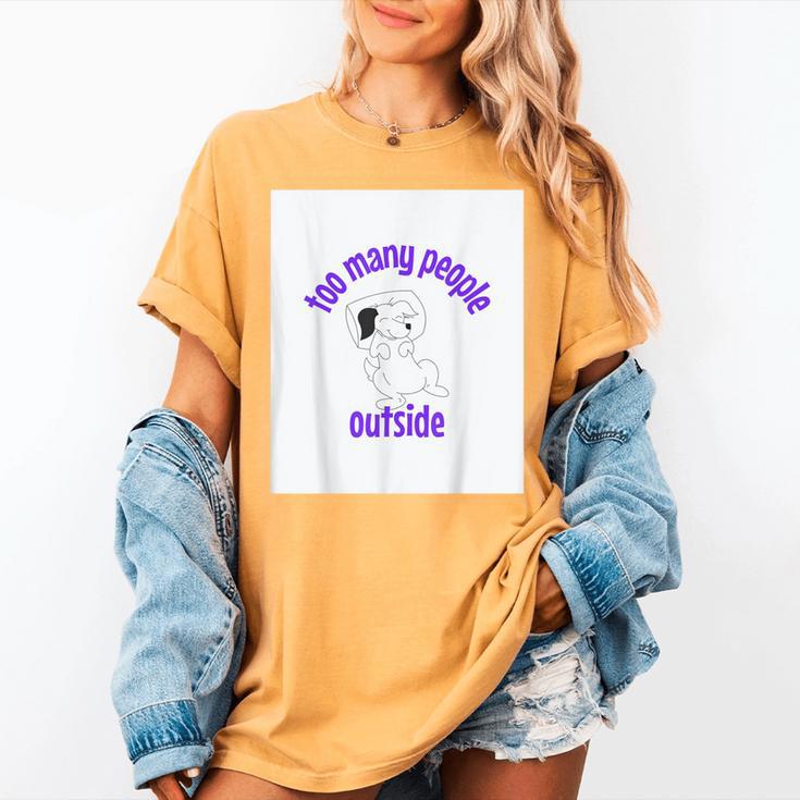 Cute Puppy With a Quote For Introverts Women's Comfort Colors T-Shirt Cute Puppy With a Quote For Introverts Women's Comfort Colors T-Shirt