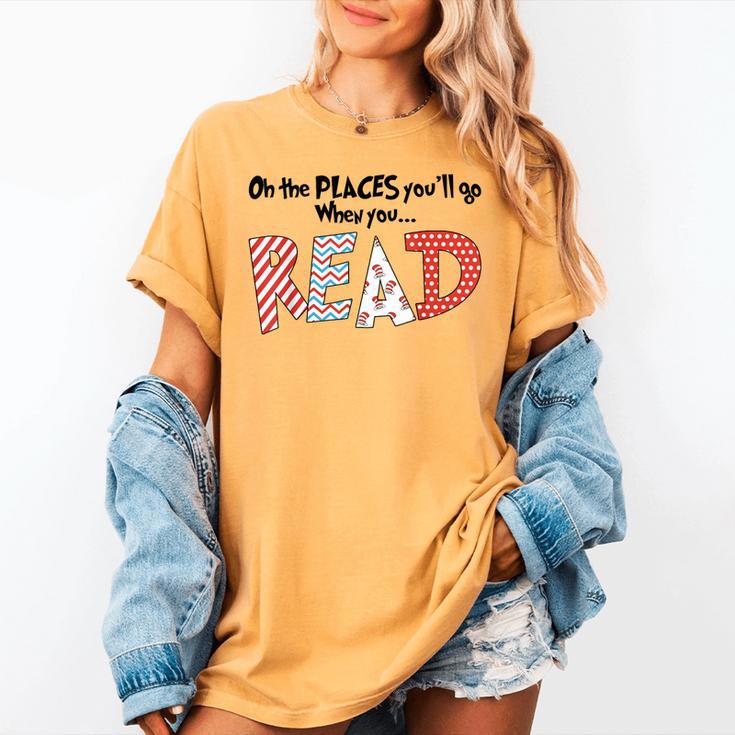 Cute Read Reading Day Book Lovers Teachers Students Kids Women's Comfort Colors T-Shirt Cute Read Reading Day Book Lovers Teachers Students Kids Women's Comfort Colors T-Shirt