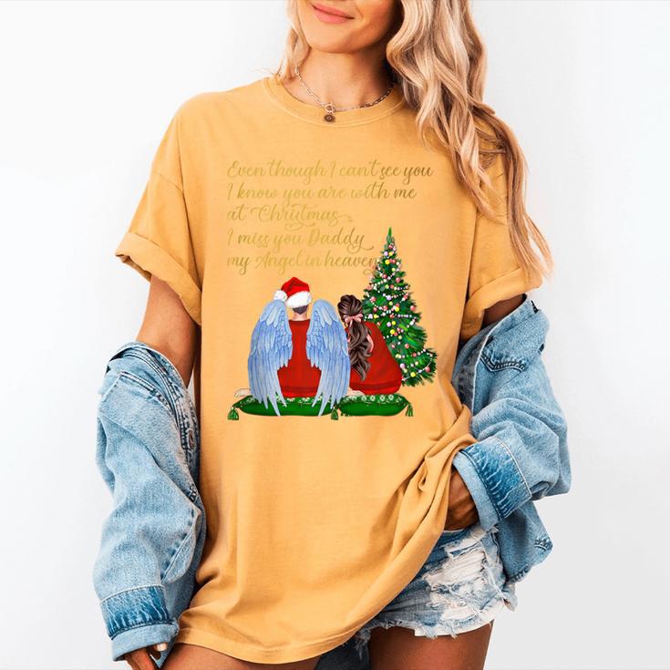 My Dad My Angel In Loving Memory Of My Dad Daddy's Girl Women's Comfort Colors T-Shirt