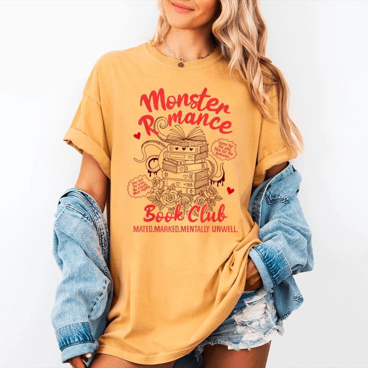Dark Romance Reader Reading Monster Romance Book Club Women's Comfort Colors T-Shirt Dark Romance Reader Reading Monster Romance Book Club Women's Comfort Colors T-Shirt
