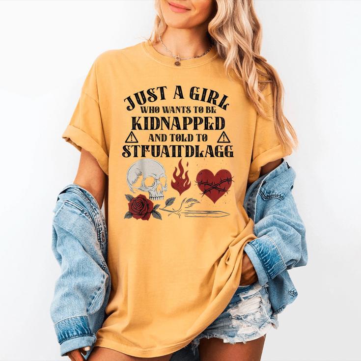 Dark Romance Smutt Book Merch Just A Good Girl STFUATTDLAGG Women's Comfort Colors T-Shirt Dark Romance Smutt Book Merch Just A Good Girl STFUATTDLAGG Women's Comfort Colors T-Shirt