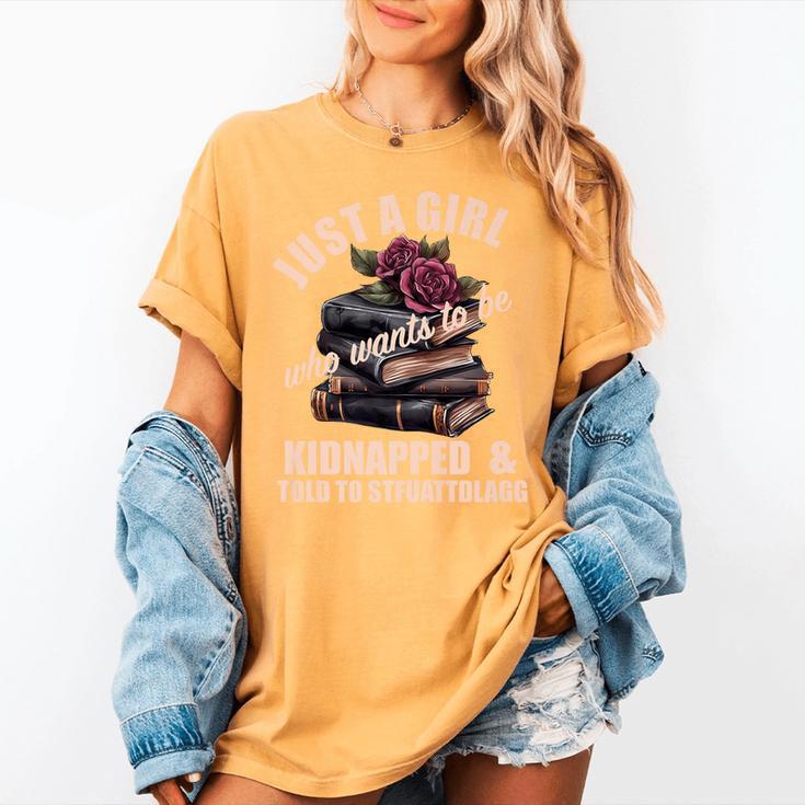 Dark Romance Women Told To STFUATTDLAGG Smutt Book Merch Premium Women's Comfort Colors T-Shirt