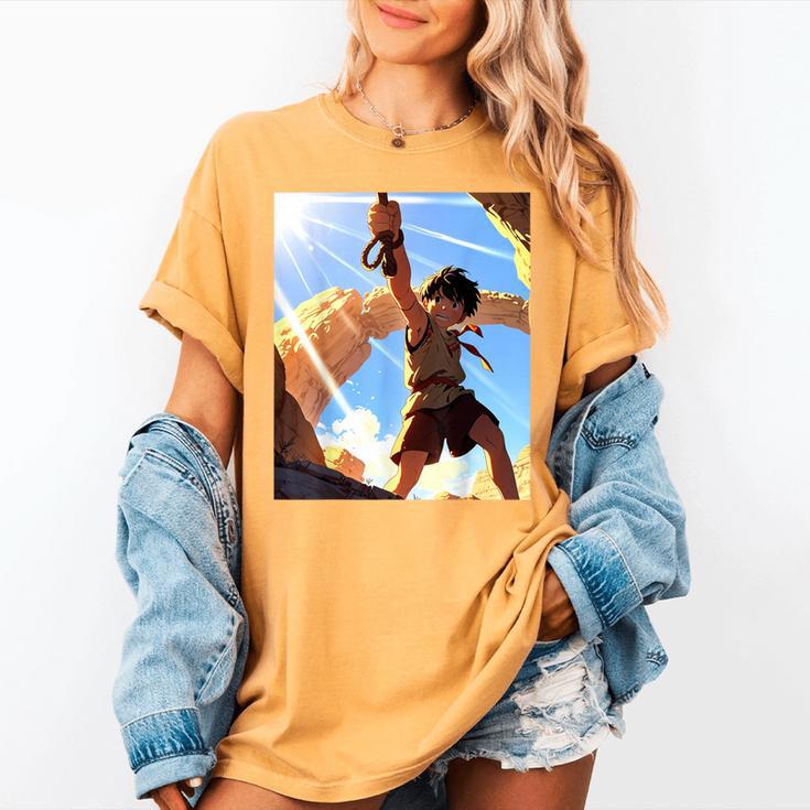 David And Goliath Bible Book Samuel King David Anime Manga Women's Comfort Colors T-Shirt David And Goliath Bible Book Samuel King David Anime Manga Women's Comfort Colors T-Shirt