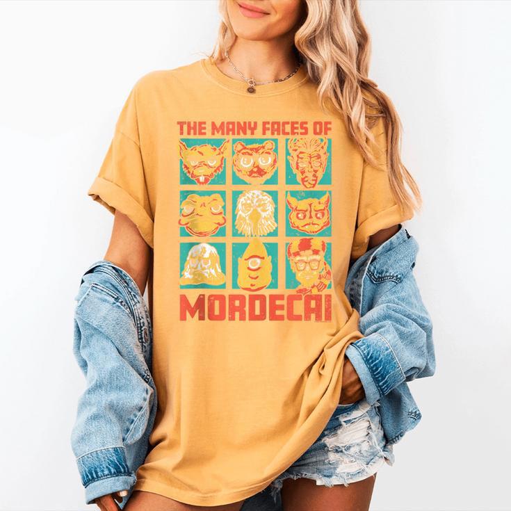 DCC Many Faces Of Mordecai Grid Gamer Series Book Women's Comfort Colors T-Shirt DCC Many Faces Of Mordecai Grid Gamer Series Book Women's Comfort Colors T-Shirt
