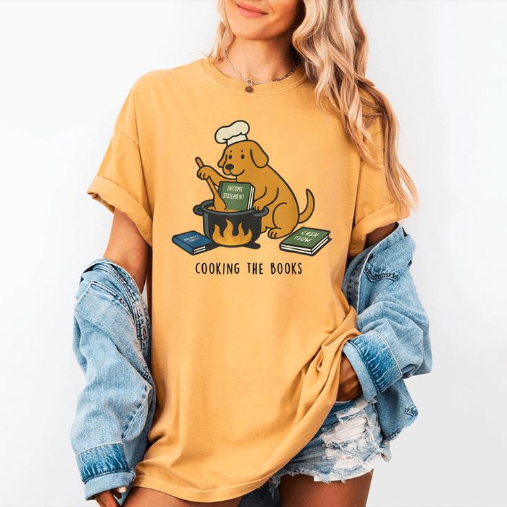 Dog Cooking The Books Women's Comfort Colors T-Shirt